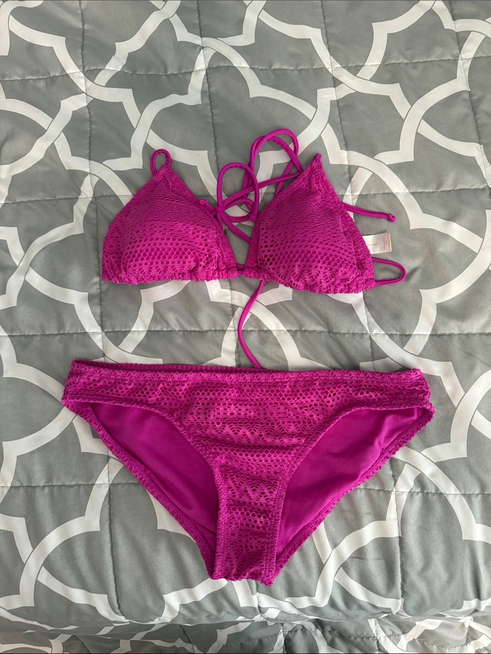 💜5/25 No Boundaries Crochet Bikini Set
